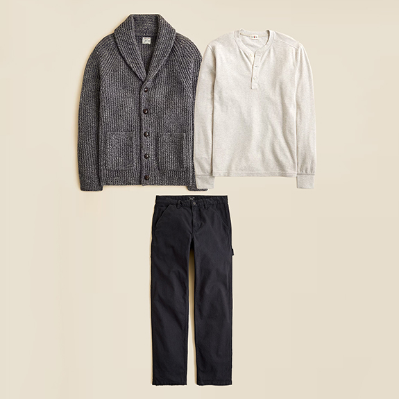 J Crew 1S4O Extra 70 11526 Shawl Collar Rugged winter Casual