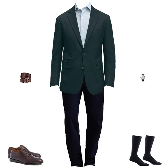 1S4O BB 111025 Blazer and Jeans