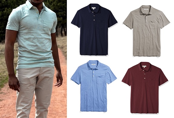 Amazon Goodthreads Lightweight Slub Polo