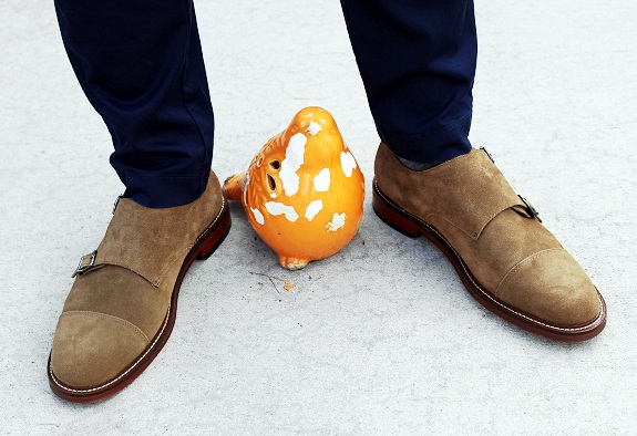 In Review: The $60 Banana Republic Marden Suede Double Monk Shoe | Dappered.com