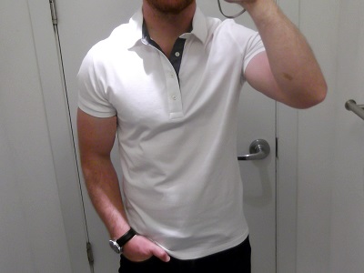 Express Signature Chambray Placket Polo | Polopalooza: The Best Looking Affordable Polos of 2015 on Dappered