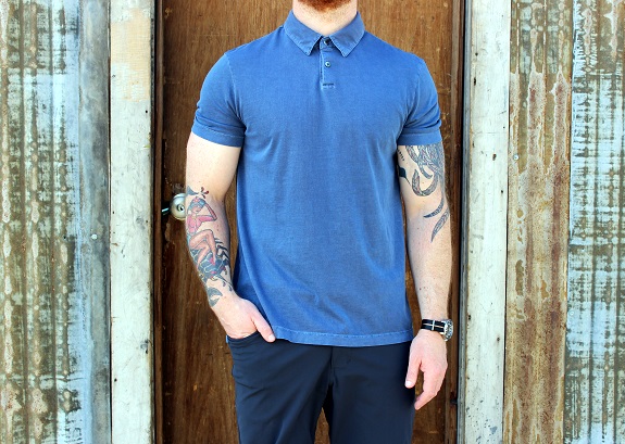 Made in the USA Flint and Tinder Supima Air Knit Polo