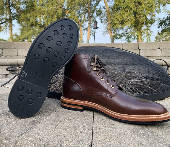 Grant Stone Diesel Boot in Crimson Chromexcel