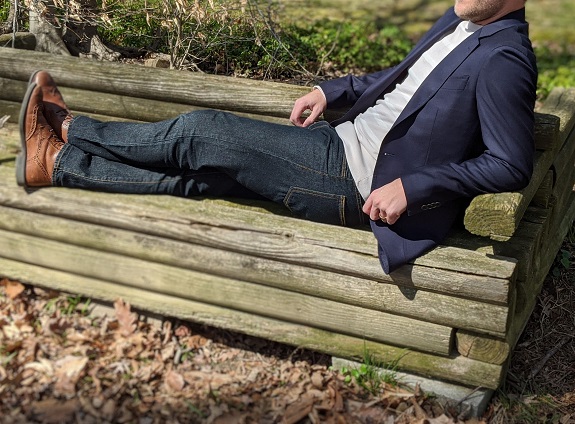 In Review: The Spier & Mackay Hopsack Navy Blazer / Sportcoat | Dappered.com