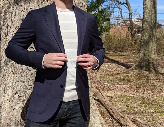 In Review: The Spier & Mackay Hopsack Navy Blazer / Sportcoat | Dappered.com